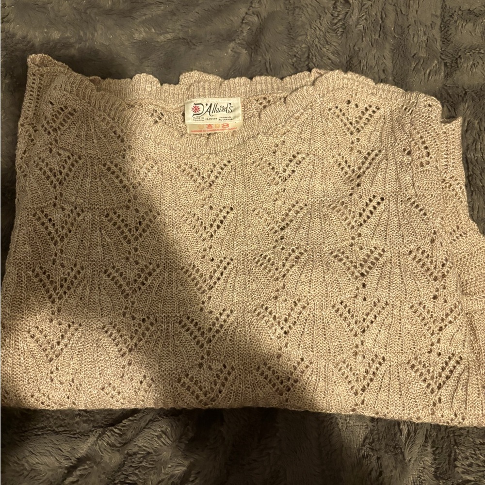 lil netted sweater